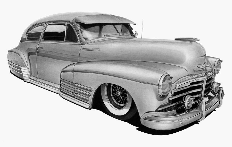 48 Chevy Fleetline Drawing by Lyle Brown Pixels