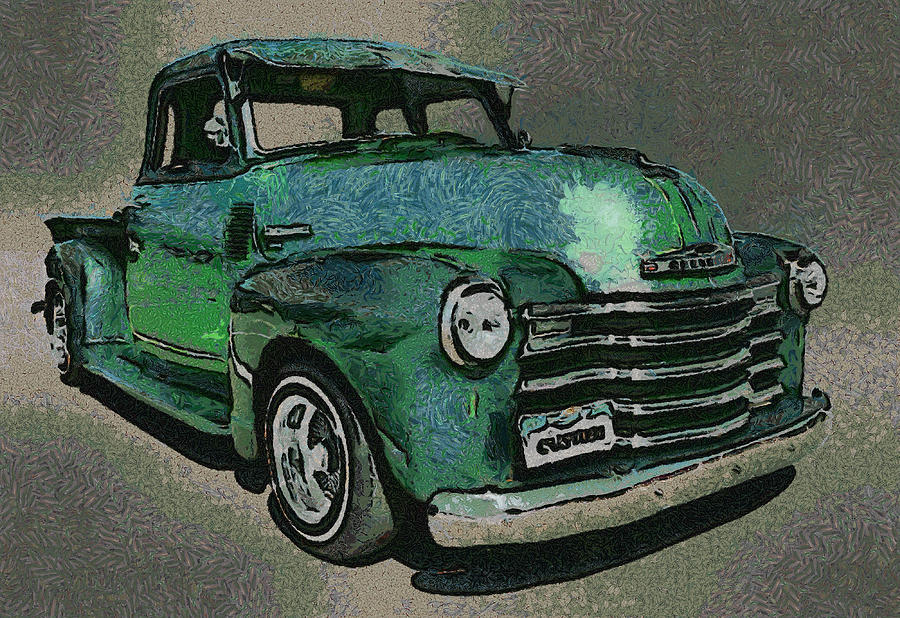 48 Chevy Truck Digital Art by Ernest Echols
