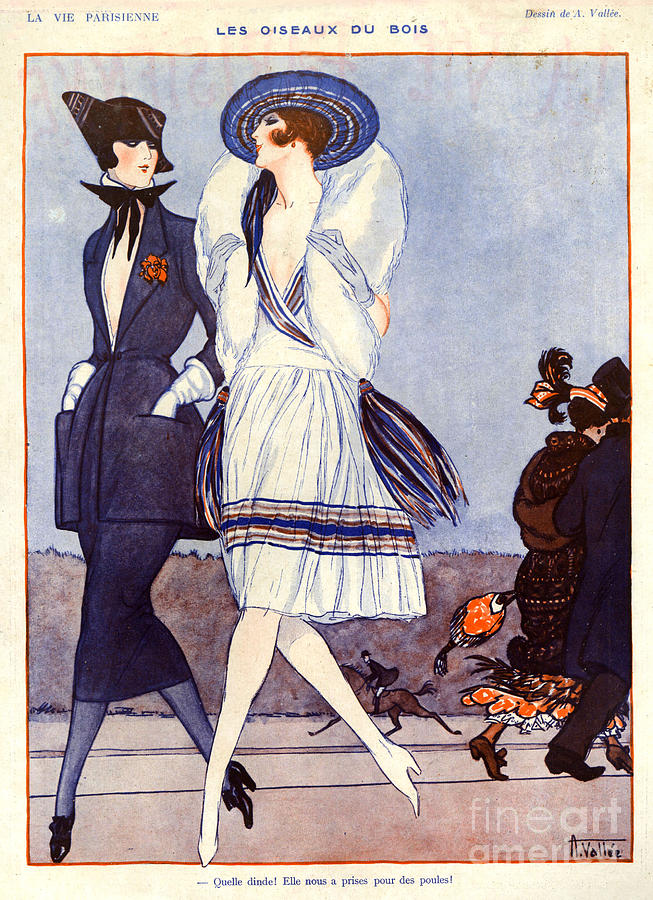 France Drawing - 1920s France La Vie Parisienne Magazine #49 by The Advertising Archives
