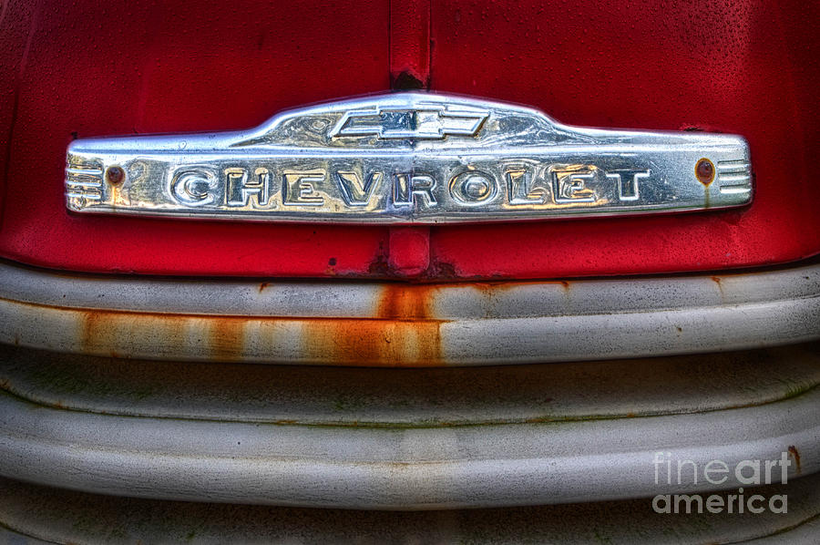 49 Chevy Grill Photograph by Jerry Fornarotto