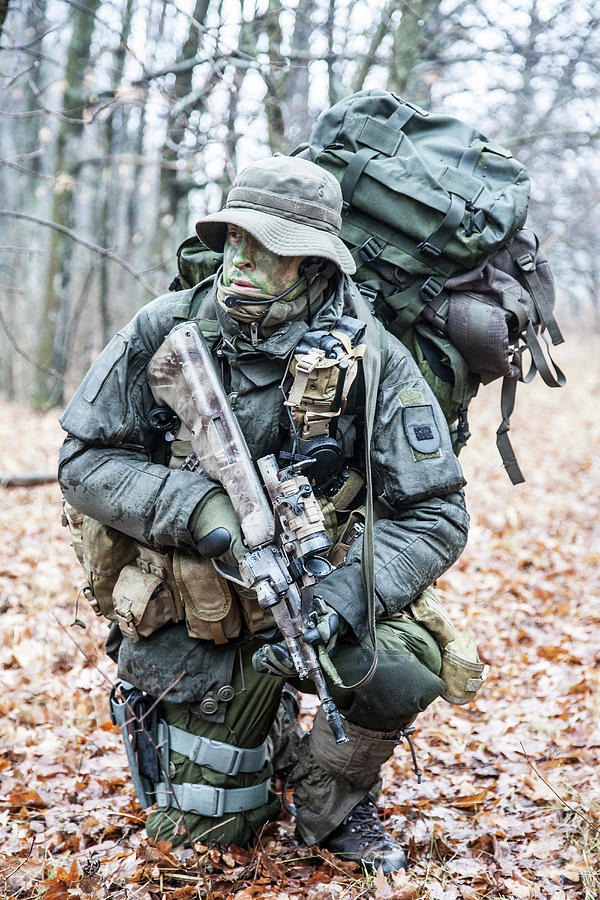 Jagdkommando Soldier Of The Austrian Photograph by Oleg Zabielin - Fine ...