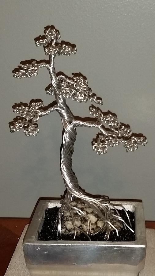 Nature Photograph - #49 Mig welding Wire Tree Sculpture #49 by Ricks  Tree Art