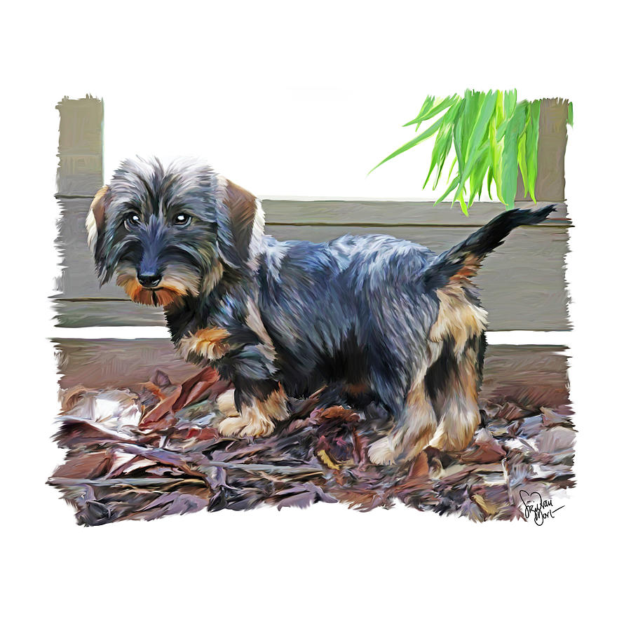 Dog Digital Art - 49. Pup by Sigrid Van Dort Dog Digital Art - 49. Pup by Sigrid Van Dort