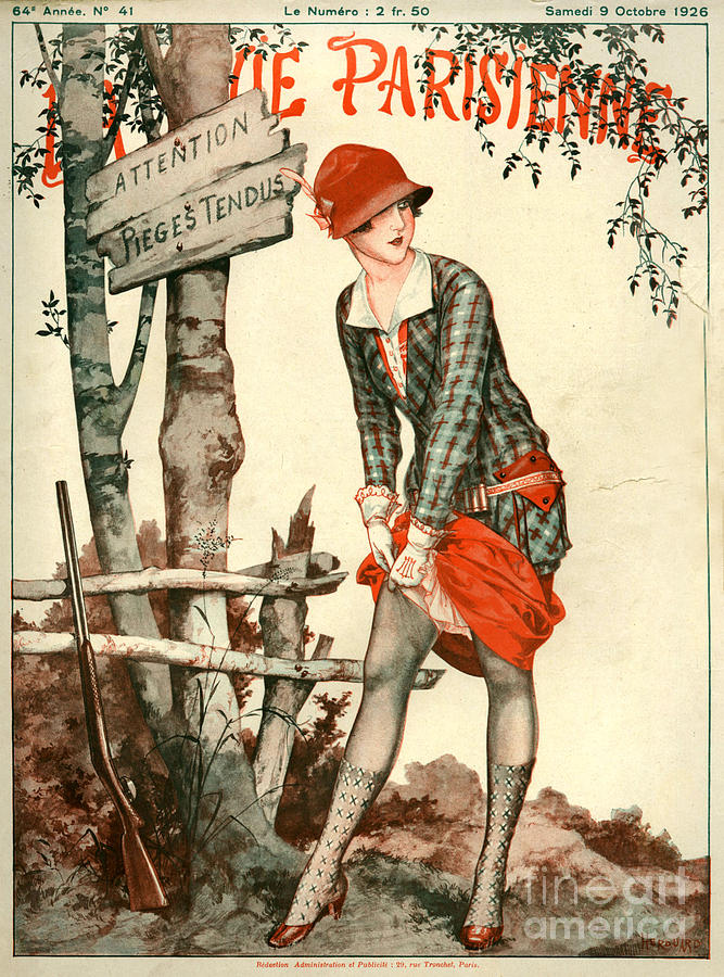 Sports Drawing - 1920s France La Vie Parisienne Magazine #491 by The Advertising Archives