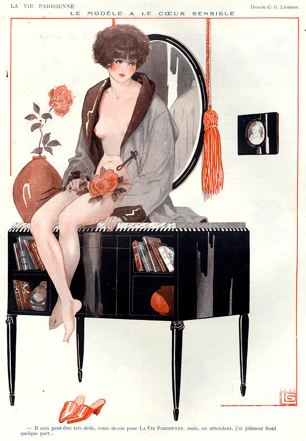 Nude Drawing - 1920s France La Vie Parisienne Magazine #493 by The Advertising Archives