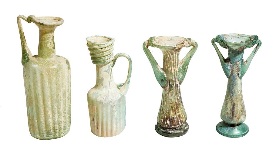 4th Century Glass Juglets And Bottles Photograph by Science Photo Library 4th Century Glass Juglets And Bottles Photograph by Science Photo Library