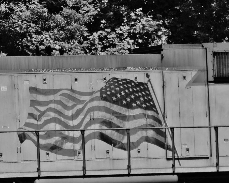 Flag Photograph - 4th of July by Charles Lucas