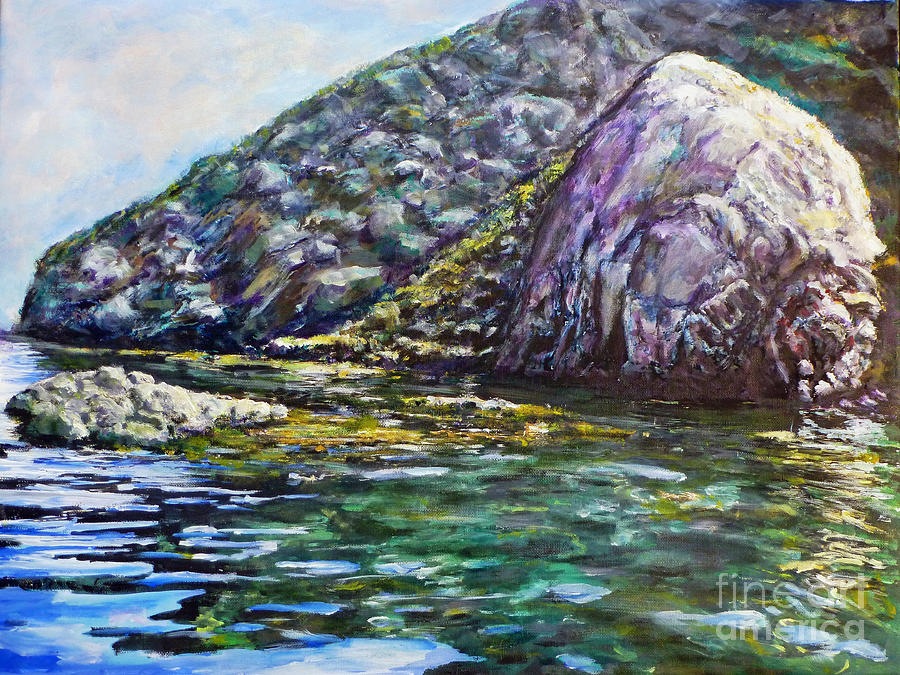 4th of July Cove Catalina  Painting by Randy Sprout