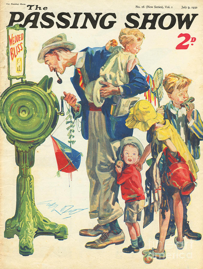 Holiday Drawing - 1930s,uk,the Passing Show,magazine Cover #5 by The Advertising Archives