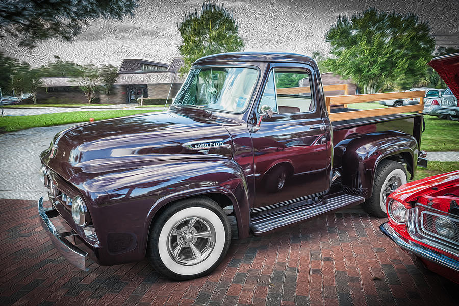 Vintage Photograph - 1953 Ford F100 Pickup Truck  #5 by Rich Franco