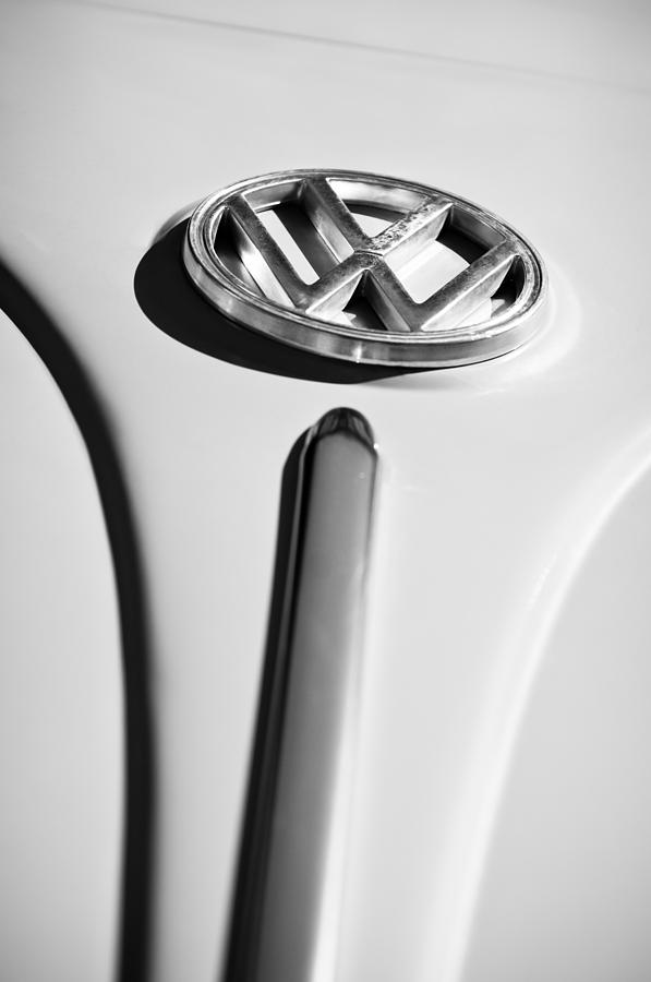 Car Photograph - 1960 Volkswagen VW Emblem #5 by Jill Reger