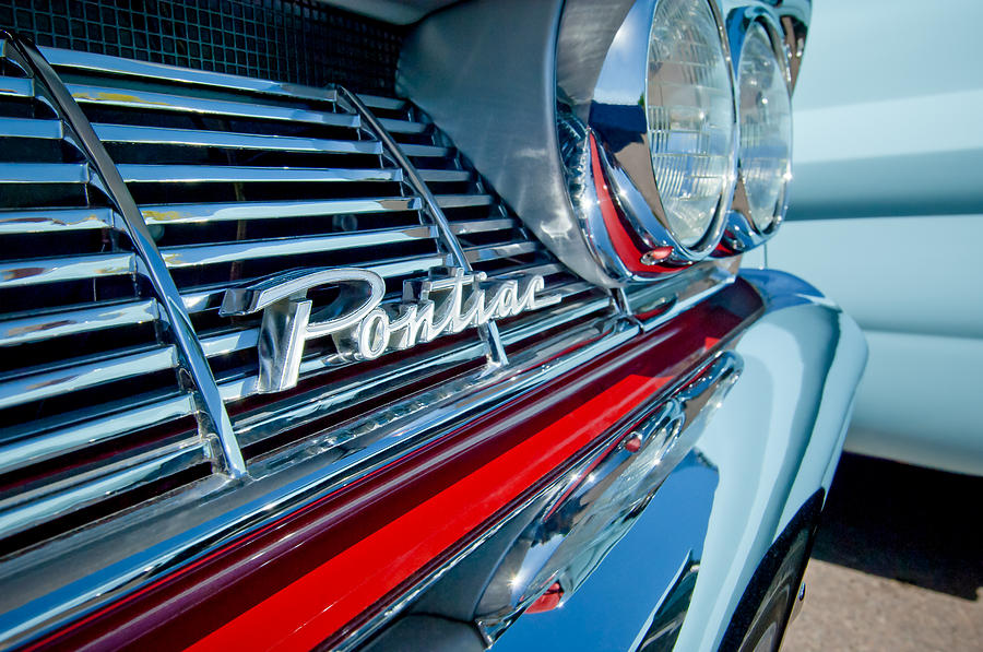 1961 Pontiac Catalina Grille Emblem #5 Photograph by Jill Reger
