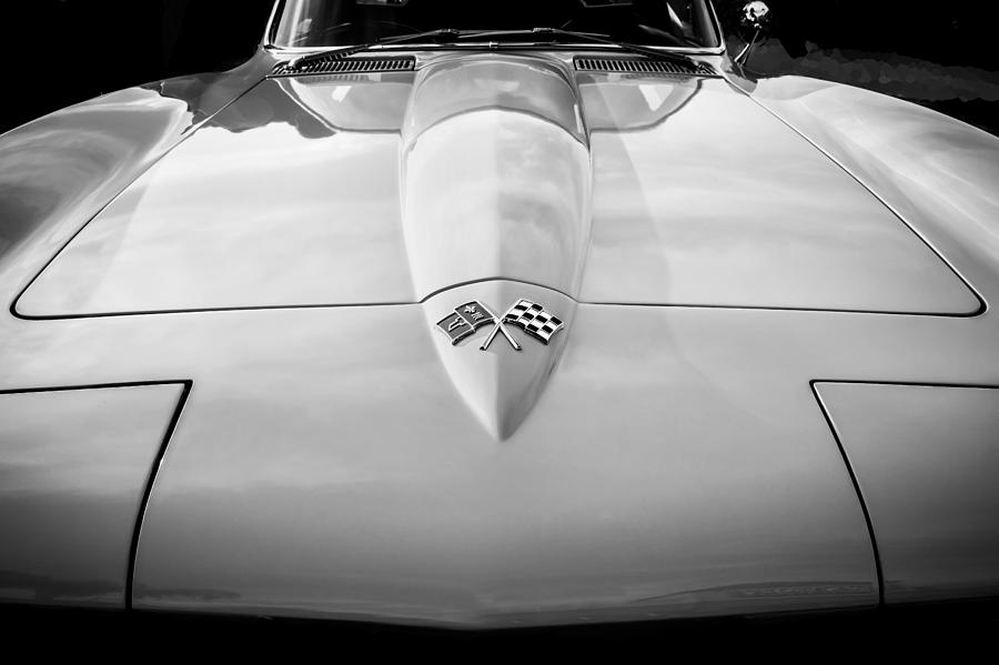 1965 Chevrolet Corvette Sting Ray Coupe BW #9 Photograph by Rich Franco