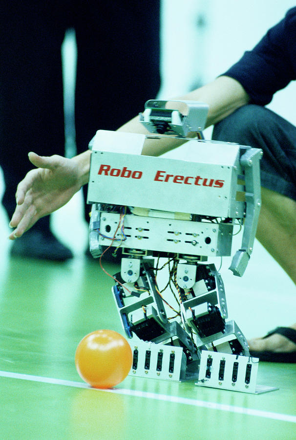 2003 Robocup Humanoid Robot #5 Photograph by Mauro Fermariello/science Photo Library
