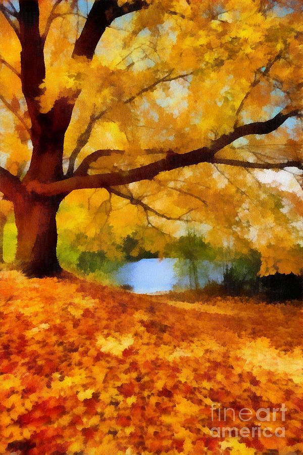 A Blanket of Fall Colors #5 Digital Art by Amy Cicconi