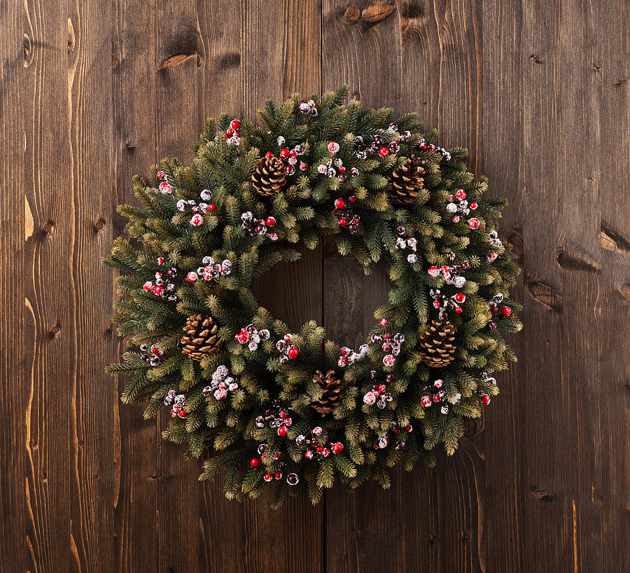 Advent Christmas wreath decoration #5 Photograph by U Schade