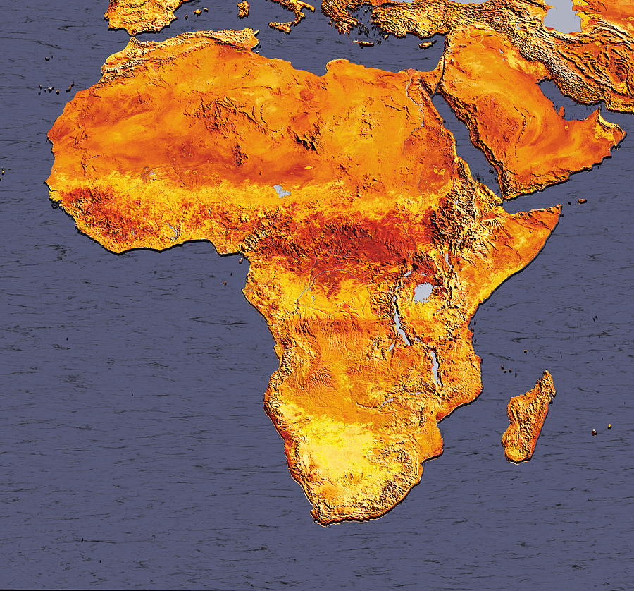 Africa Photograph by Dynamic Earth Imaging/science Photo Library - Fine ...