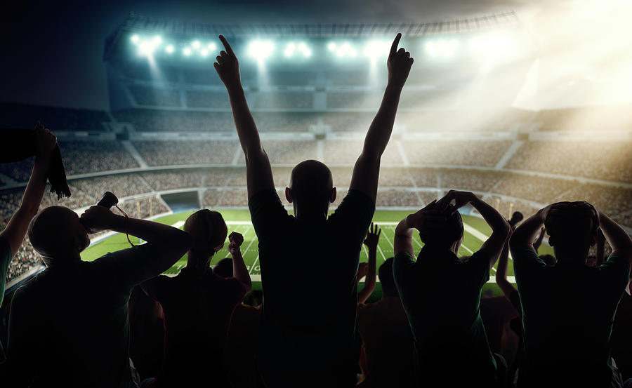 American Football Fans At Stadium #5 Photograph by Dmytro Aksonov