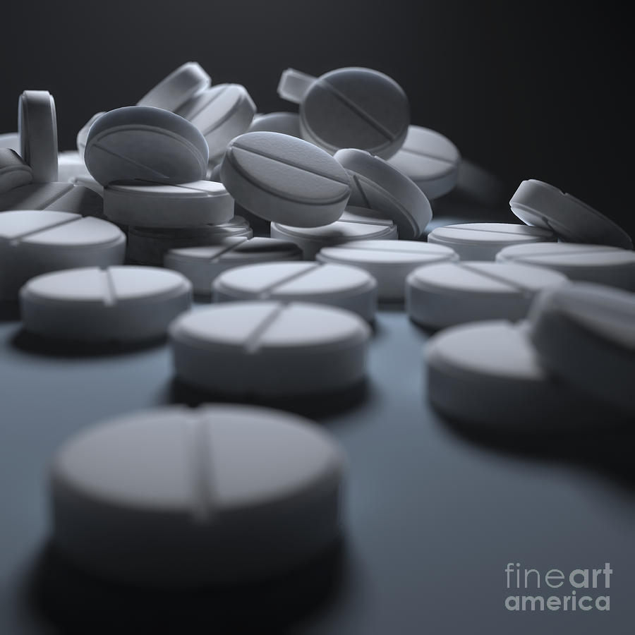 Aspirin Tablets #5 Photograph by Science Picture Co