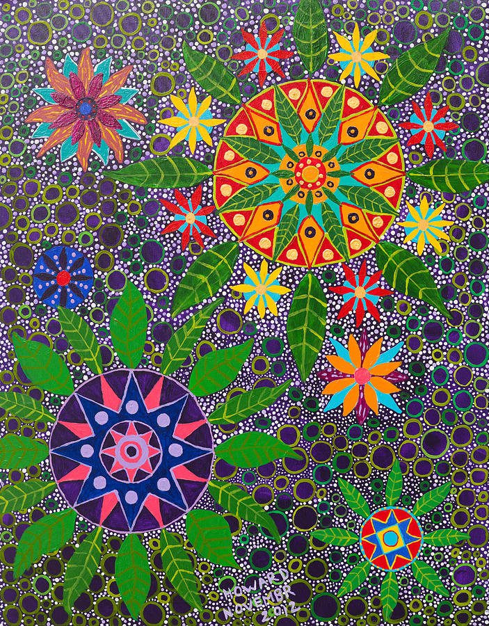 Ayahuasca Vision #3 Painting by Howard Charing