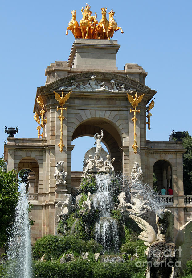 Barcelona Spain - Dragon Fountain #5 Photograph by Gregory Dyer