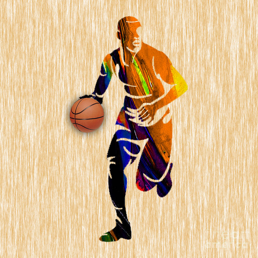Basketball #5 Mixed Media by Marvin Blaine