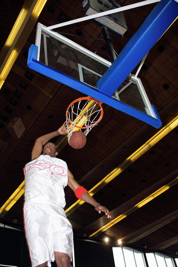 Basketball Photograph - Basketball Player Scoring #5 by Gustoimages/science Photo Library