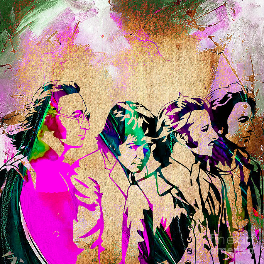 The Beatles Mixed Media - Beatles Collection #5 by Marvin Blaine