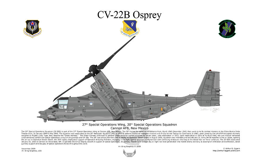 Bell Boeing CV-22B Osprey #7 Digital Art by Arthur Eggers