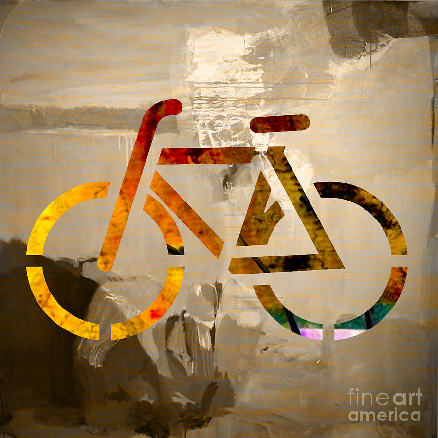 Bicycle Mixed Media - Bike #5 by Marvin Blaine