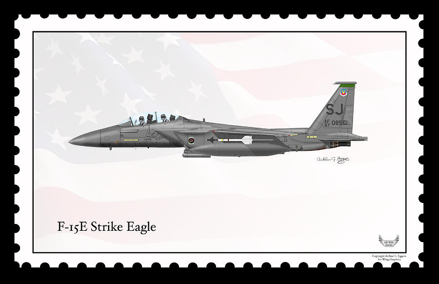Boeing F-15E Strike Eagle #6 Digital Art by Arthur Eggers