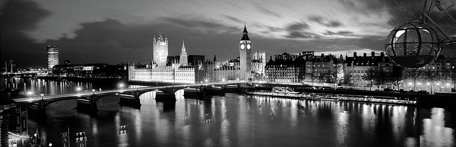 Buildings Lit Up At Dusk, Big Ben #5 Photograph by Panoramic Images