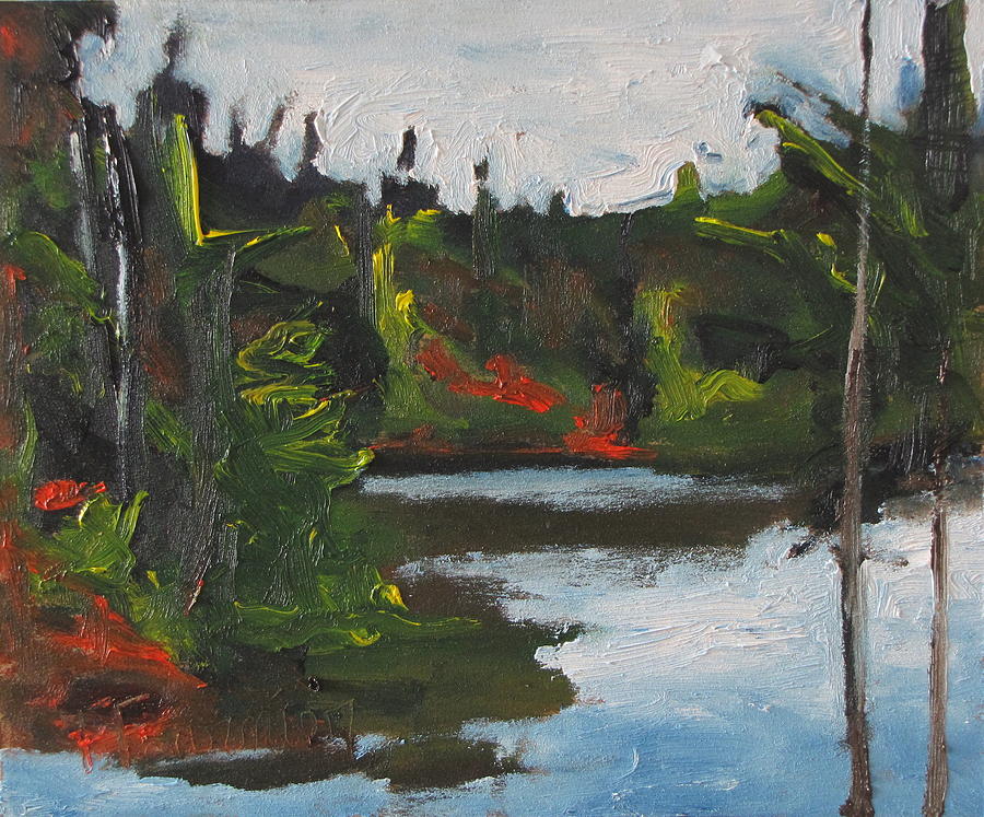 Nature Painting - By The Pond #5 by Francois Fournier