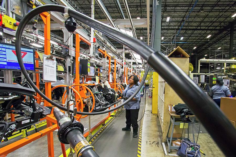 Car Dashboard Assembly Line Photograph by Jim West Pixels