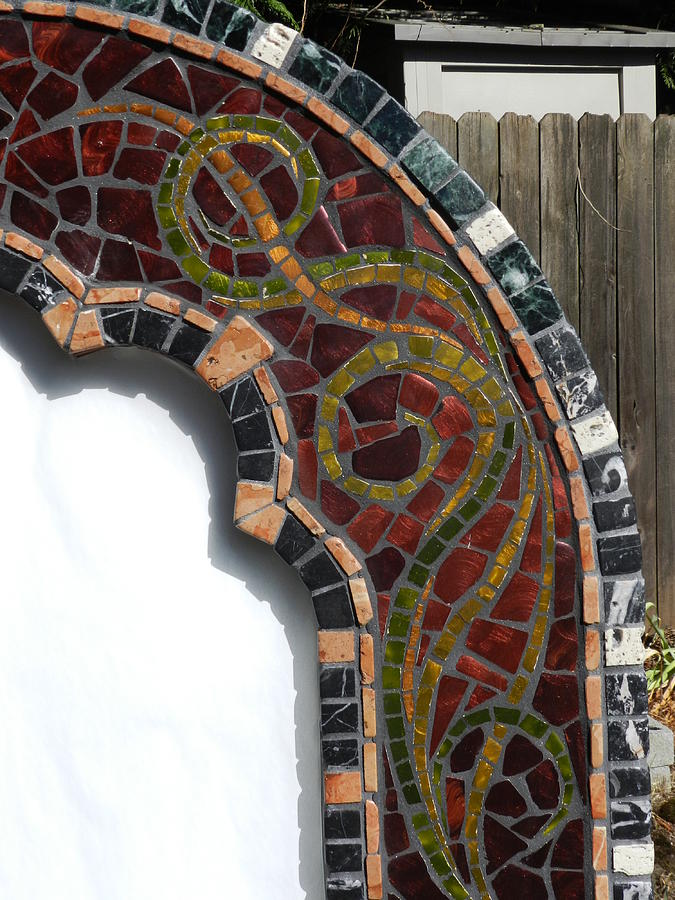 Celtic Mosaic Frame #5 Ceramic Art by Charles Lucas
