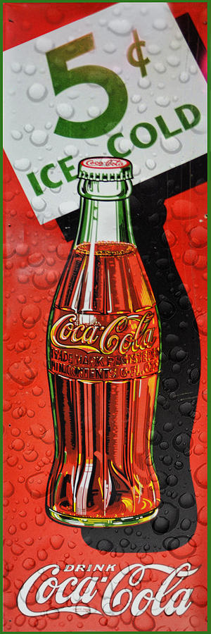 Vintage Photograph - 5 cent Coca-Cola from 1886 - 1959 by Douglas MooreZart