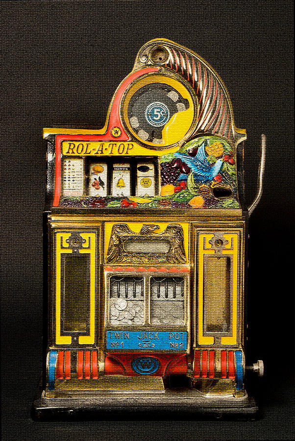 5 Cent Slot Machine Digital Art by Marvin Blaine