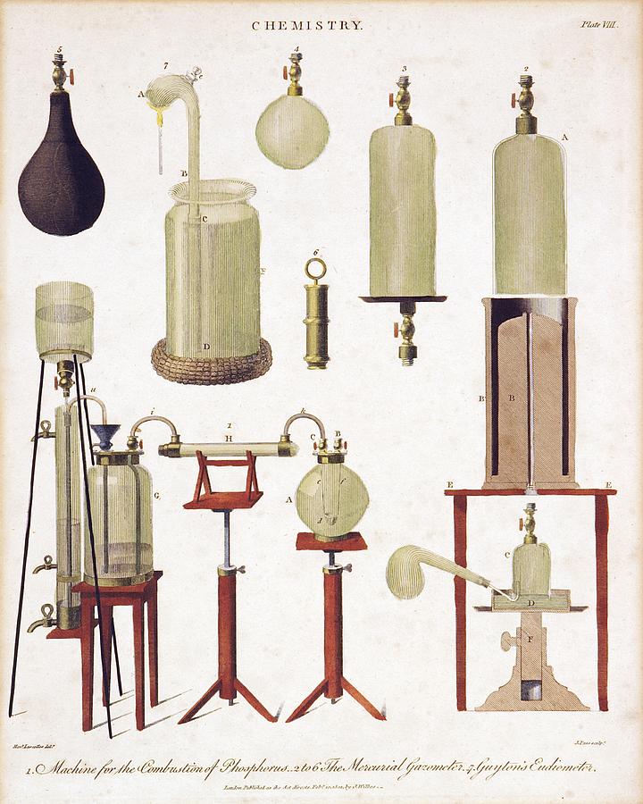 Device Photograph - Chemistry equipment, early 19th century #5 by Science Photo Library