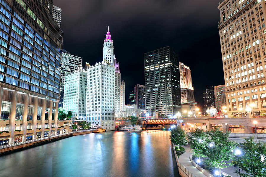 Chicago River Walk #5 Photograph by Songquan Deng