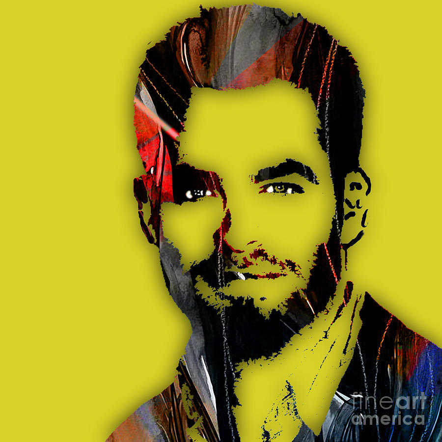 Star Trek Mixed Media - Chris Pine Collection #5 by Marvin Blaine