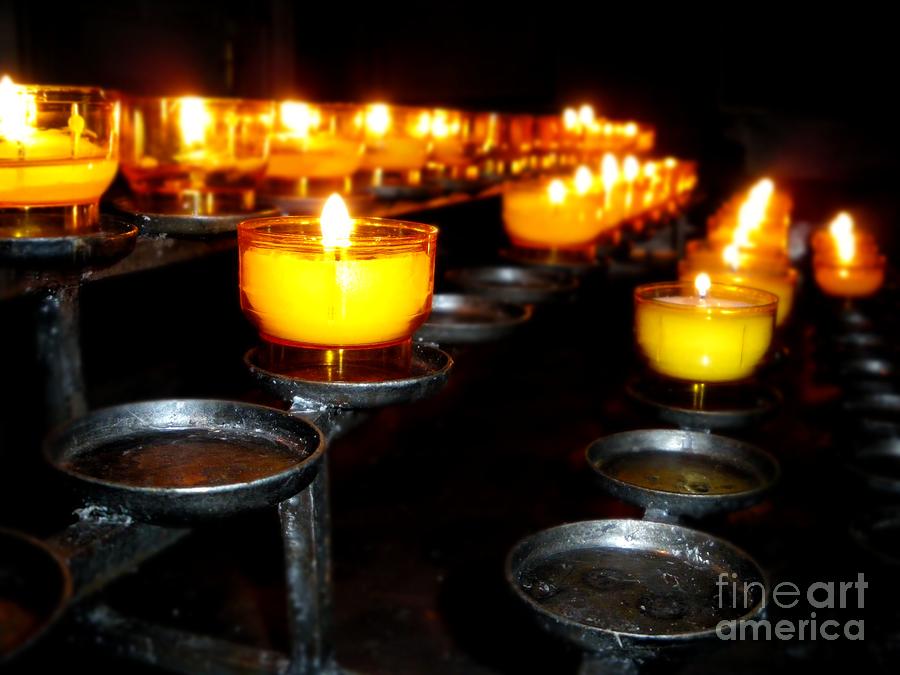 Church Candles #5 Photograph by Henrik Lehnerer