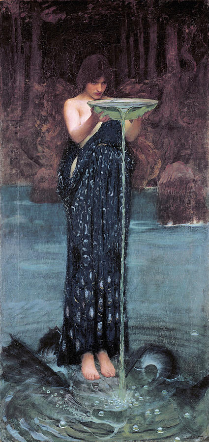 Circe Invidiosa Painting by John William Waterhouse