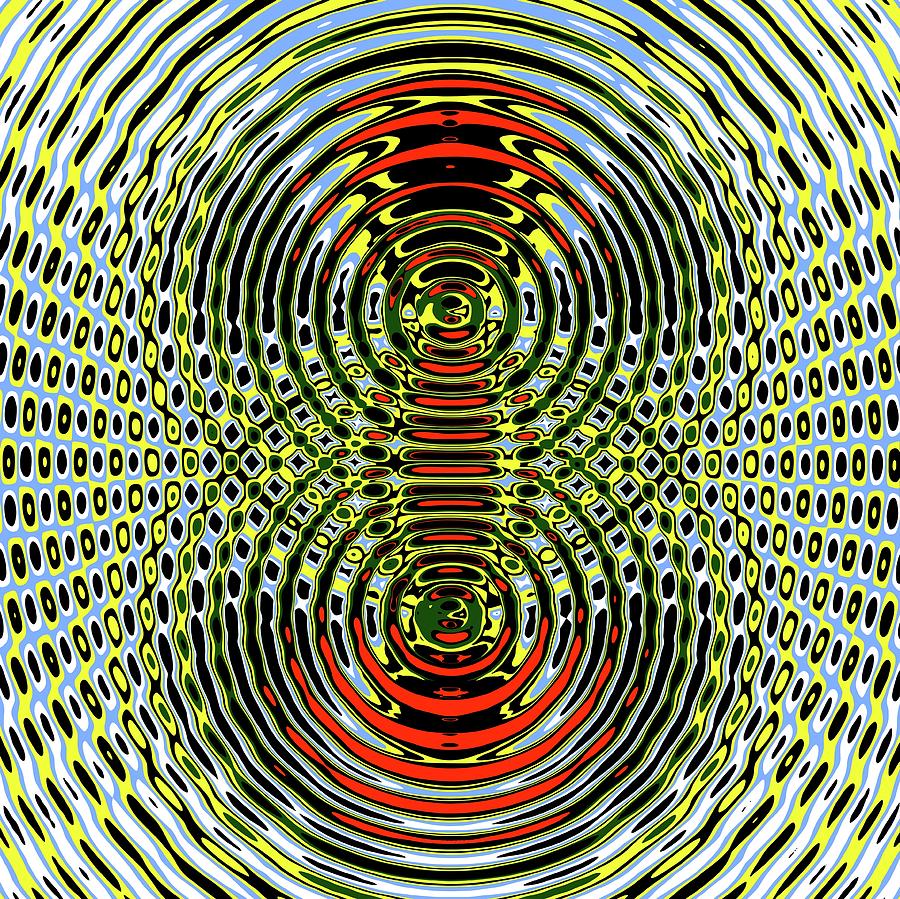 Circular Wave Interference #5 Photograph by Russell Kightley