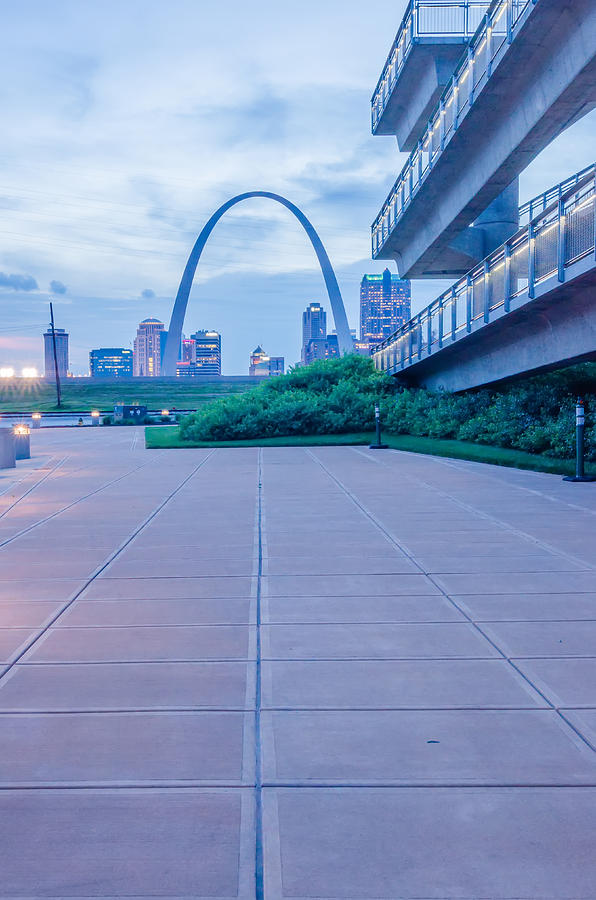 City of St. Louis skyline. Image of St. Louis downtown with Gate #5 Photograph by Alex Grichenko