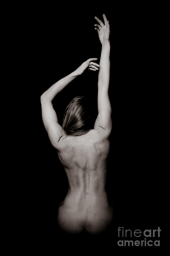 Nude Photograph - Classic Black and White Art of a Womans Back and Arms  #5 by Jt PhotoDesign