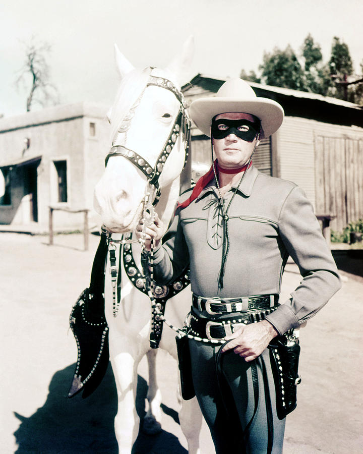 Movie Photograph - Clayton Moore in The Lone Ranger  #5 by Silver Screen