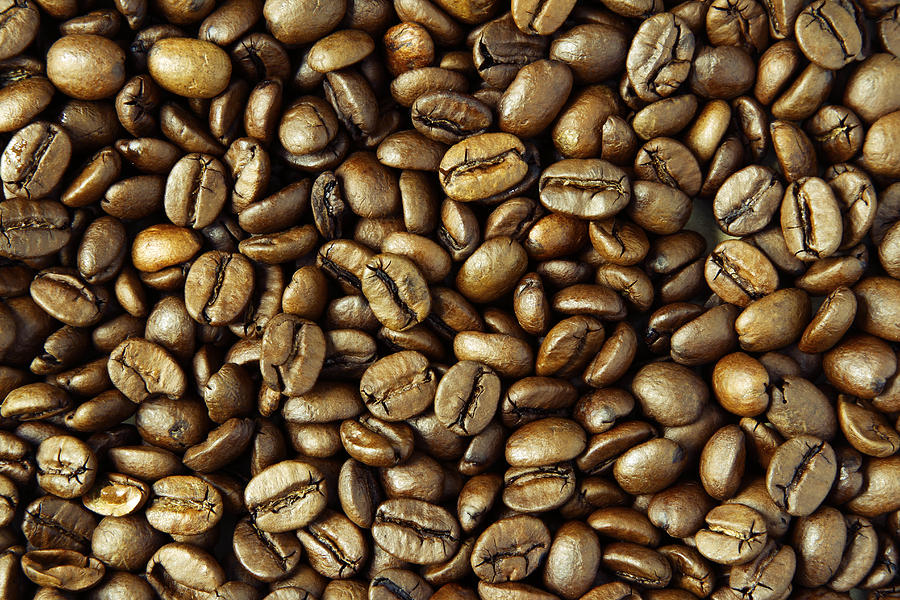 Coffee beans #5 Photograph by Les Cunliffe