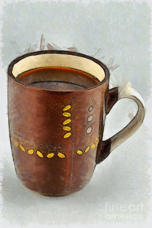 Coffee #3 Painting by George Atsametakis