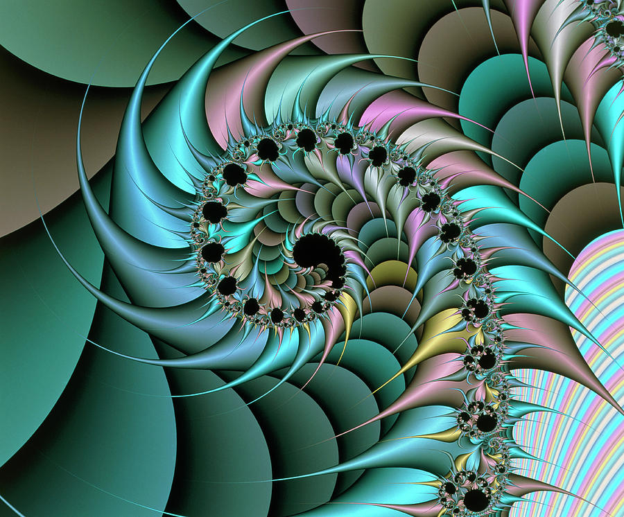 Computer-generated Chaos Fractal Photograph by Mehau Kulyk