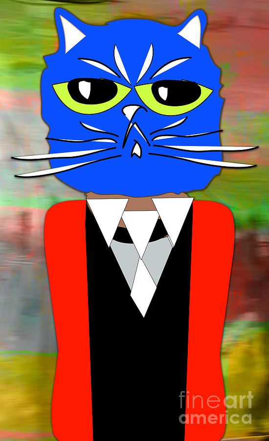 Cool Cat #5 Mixed Media by Marvin Blaine